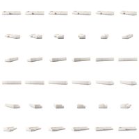 Grand 5-Sitssoffa schäslong Vänster Bouclétyg Steam White