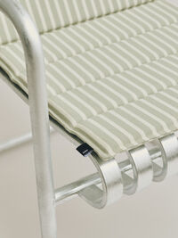 Terrazza Folding Seat Cushion 82x40 cm Grey bold stripe