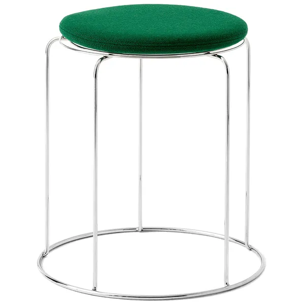 Wire Stool Sittdyna Ø36 cm Grön