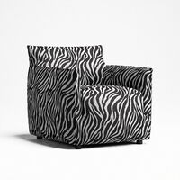Le Petite Fåtölj Zebra Svart / Vit