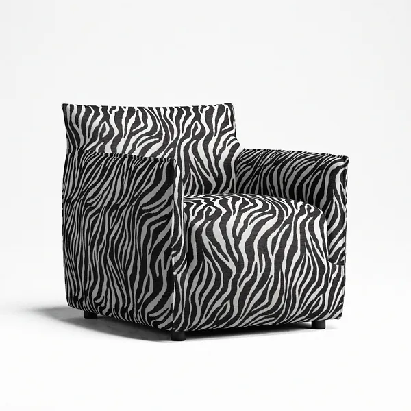 Le Petite Fåtölj Zebra Svart / Vit