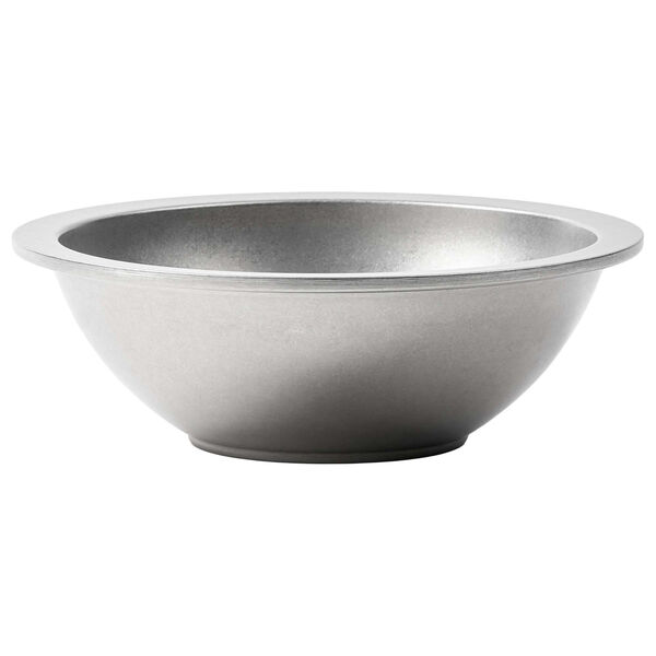 Steel Skål 02 Stentvättat Silver