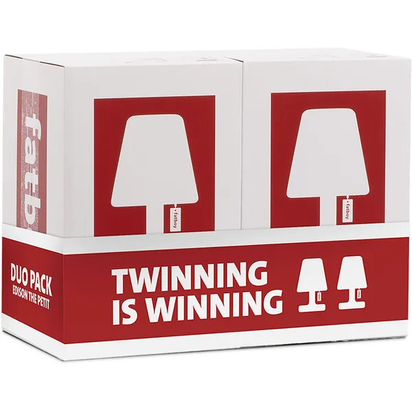 Edison The Petit Bordlampe 2-pak Hvid