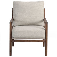 Seventy Five Wood Lenestol Valnøtt / Bouclé Sand