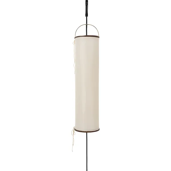 Silk Lantern Seinävalaisin Natural White Silk / Musta