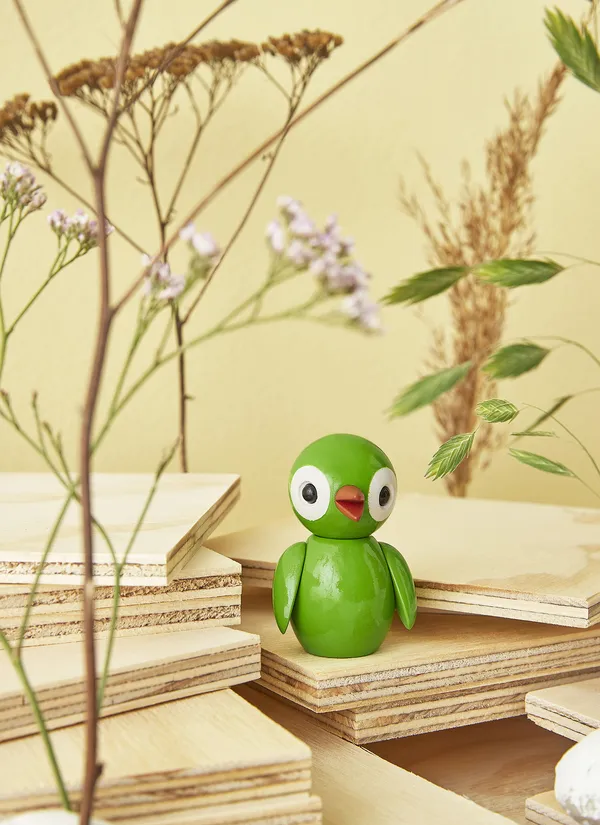Grateful Spring Bird Trefigur 65 cm Grønn