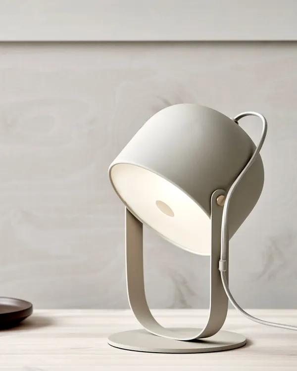 Svejk 18 Bordlampe Beige/Messing