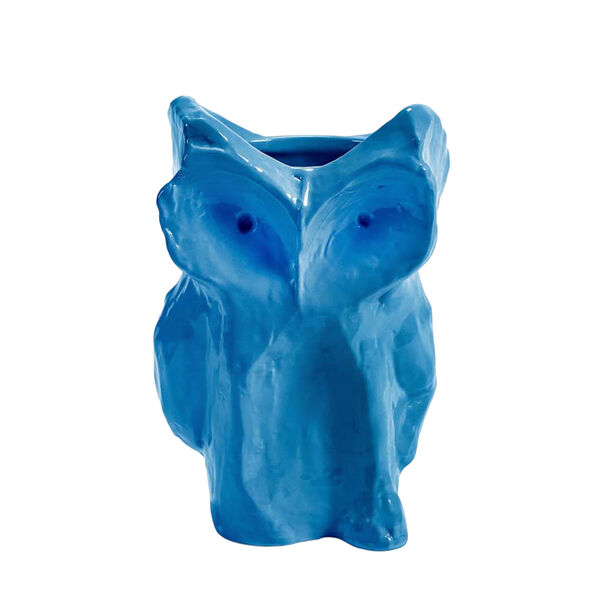 After Midnight Owl vase M Blue