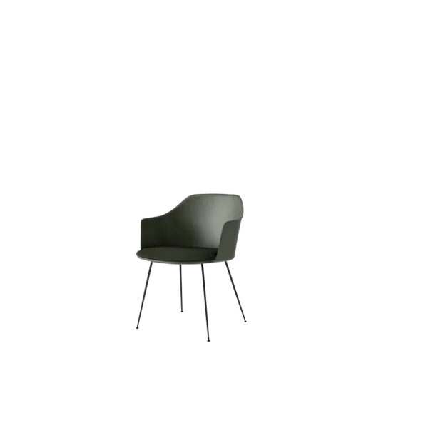 Rely HW34 Matstol Med Armstöd Polstrad Sits Bronze Green/Svart/Vidar 0972
