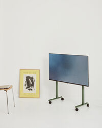 Straight Rollin' Tv Stand Mossy Green