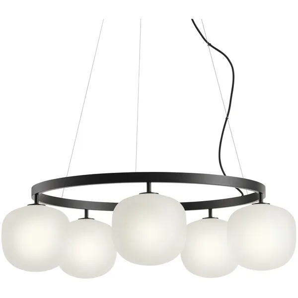 Rime Lysekrone 80 cm Sort