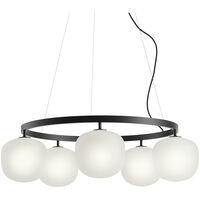 Rime Lysekrone 80 cm Sort