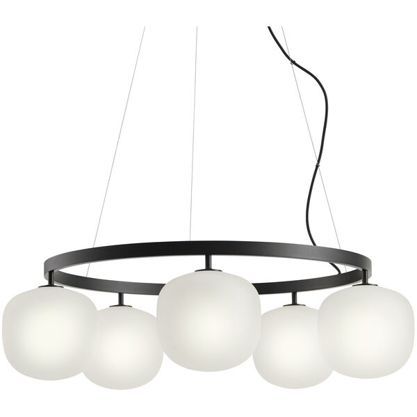 Rime Lysekrone 80 cm Sort