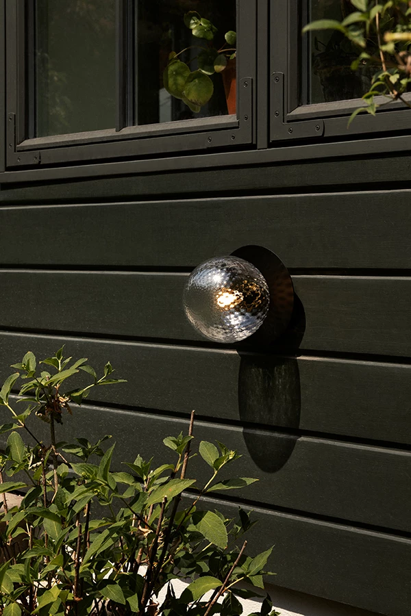 Liila 1 Vegg-/Taklampe Utendørs 165 mm Svart / Klar