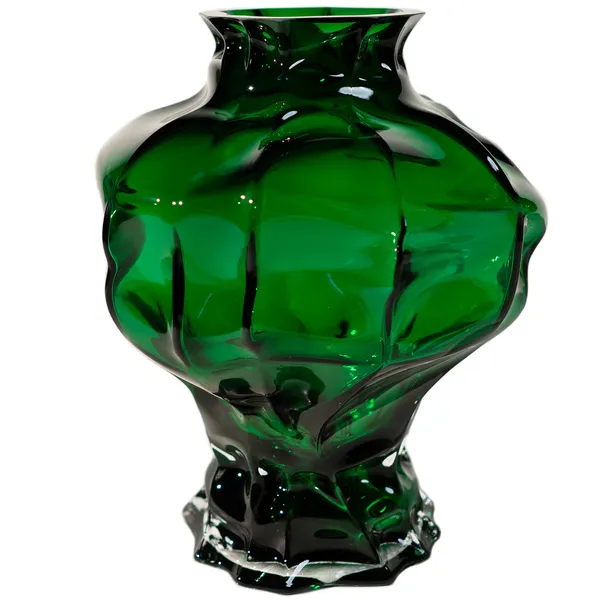 Ammonit Vase 30 cm Grøn