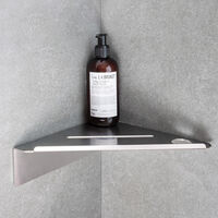 Base Corner Shelf Brushed Stainless
