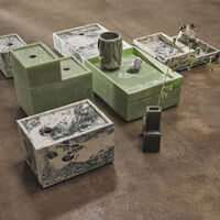 Mist Brett 10x15 cm Off-white / Emerald