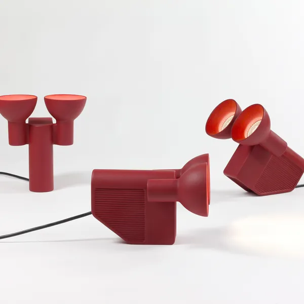 Olo Bordlampe Rød