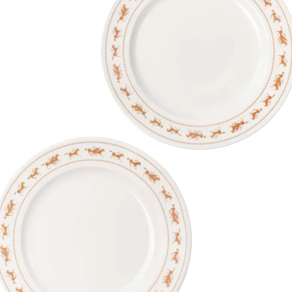 Saloon Tallerken 22 cm 2-pak Hvid