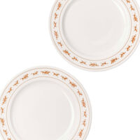 Saloon Tallerken 22 cm 2-pak Hvid