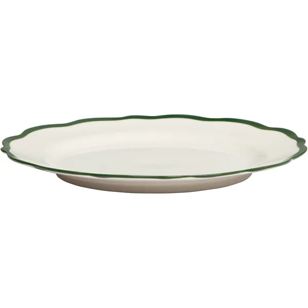 Fleur Sidetallerken 21 cm 4-pk Mørkegrønn