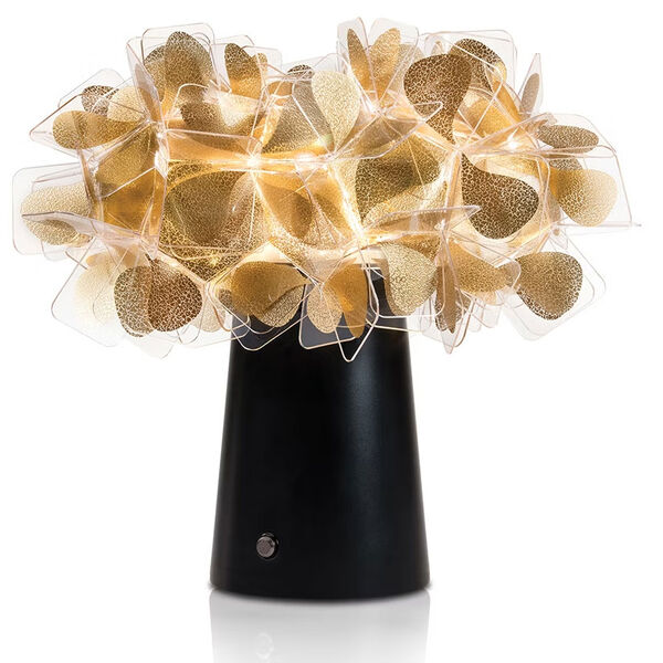 Clizia Bordlampe Bærbar Gull / Svart