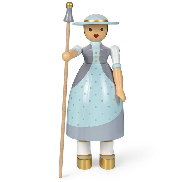 Shepherdess Træfigur Lyseblå