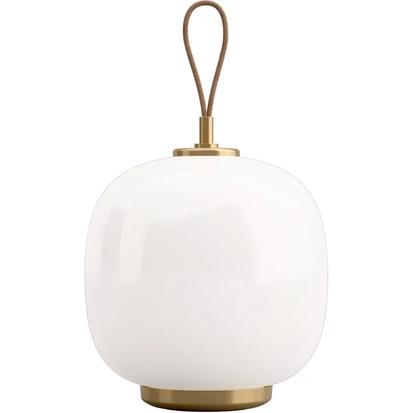 VL 45 Radiohus Pöytävalaisin Kannettava Messinginvärinen / Glossy White