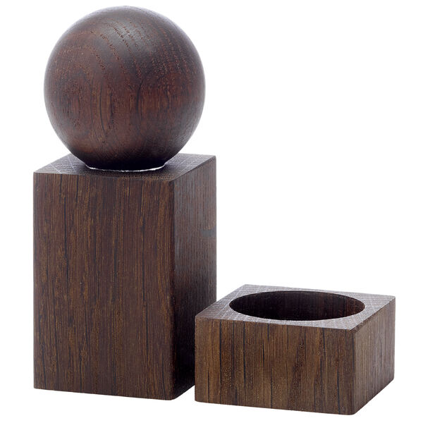 Twist Salt And Pepper Set Smoked Oak