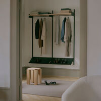 Wardrobe 2 Hylle Sort / Eik