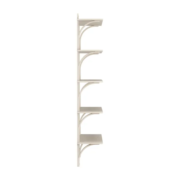 Levi Wall Shelf 90 cm Aluminium / White Pigmented Ash