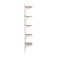 Levi Wall Shelf 90 cm Aluminium / White Pigmented Ash