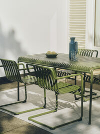 Palissade Cantilever Armchair Olive powder coated steel