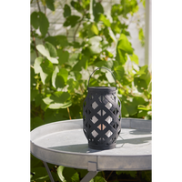 Flame Lanterne 23 cm Sort