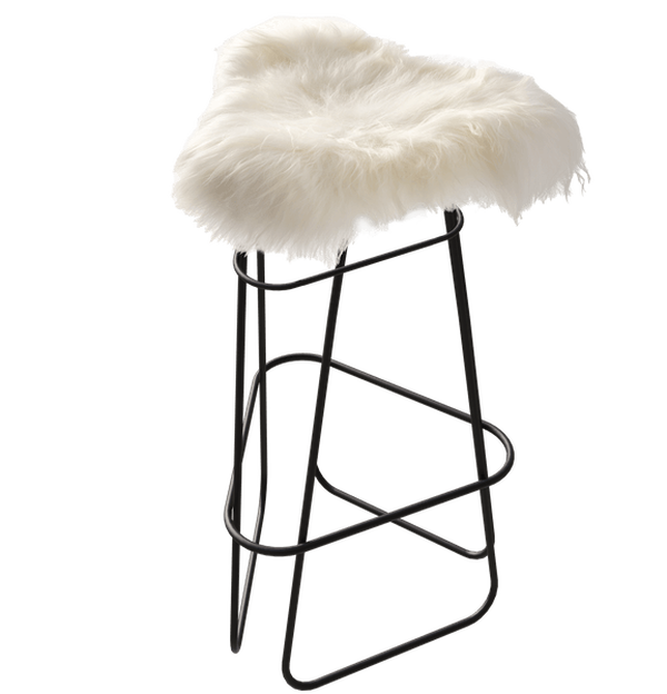 Iceland Barstol 82 cm Sort / Wild White