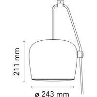 Aim Cable-plug Riippuvalaisin Light Silver Anodized