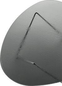 Pedrera Salongbord Strukturert Glass Røyk / Krom
