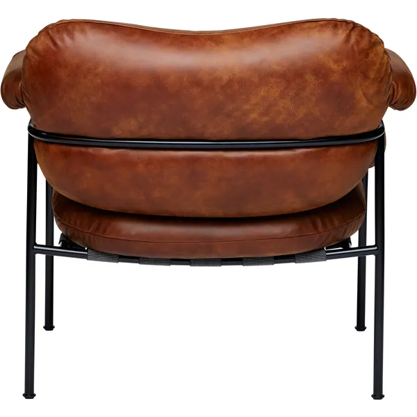 Bollo Loungestol Svarta Ben / Skinn Vintage Ranger