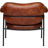 Bollo Loungestol Svarta Ben / Skinn Vintage Ranger