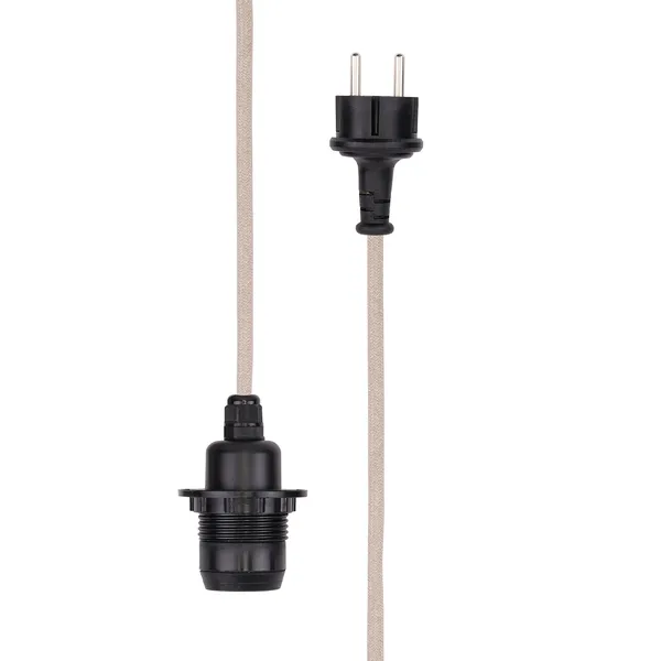 Kabelsæt Tekstil E27 Outdoor Naturligt