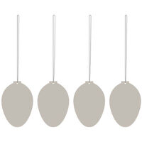 Egg Påskedekorasjon Rustfritt Stål 4-pk Sand