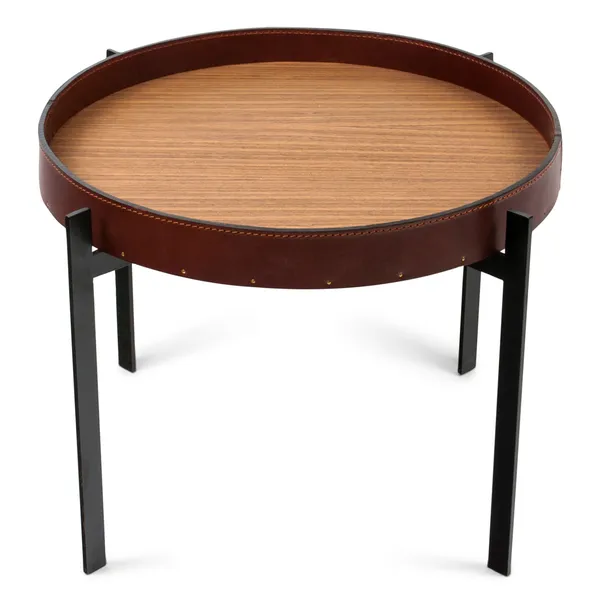 Single Deck Bord Cognac/Teak/Sort