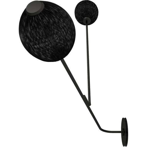 Satellite Vegg-/Taklampe Soft Black