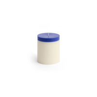 Silo Stearinlys Medium Ivory / Royal Blue