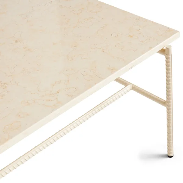 Rebar Sofabord 100x104 cm Alabaster