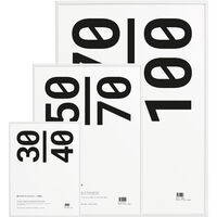 Ramme Hvit / Akryl-glass 70x100 cm