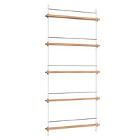 Magazine Hylle 85x188 cm Eik/Hvit