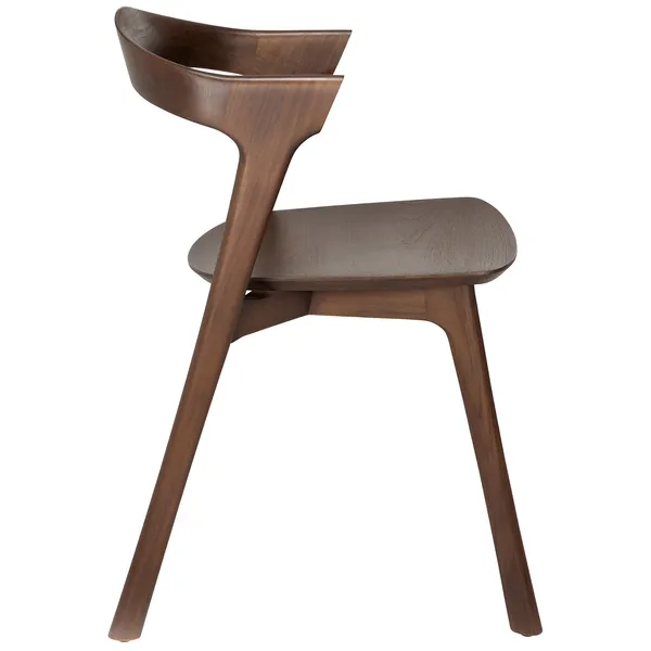 Bok Stol Mörkbetsad Teak