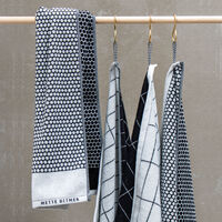 Grid Badlakan 70x140 cm Svart/Off-White