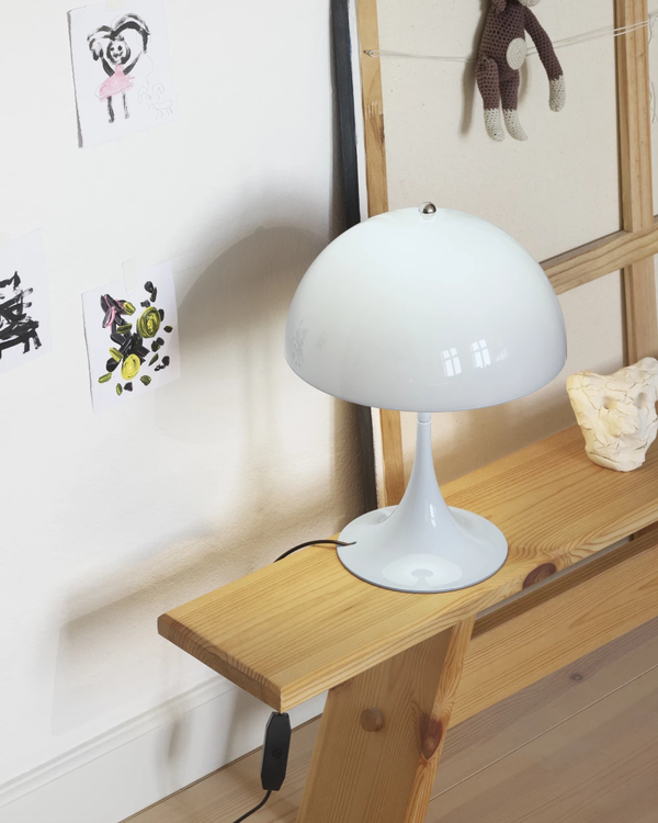Panthella 250 Bordlampe Pale Blue Opal Acryl